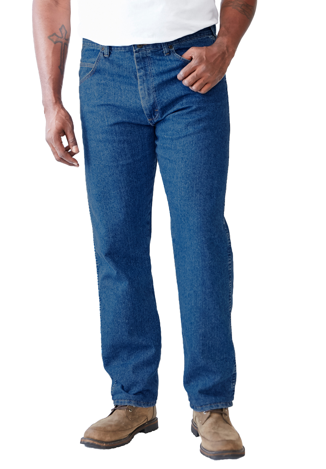 Wrangler Men's Big \u0026 Tall Relaxed Fit Stretch Jeans